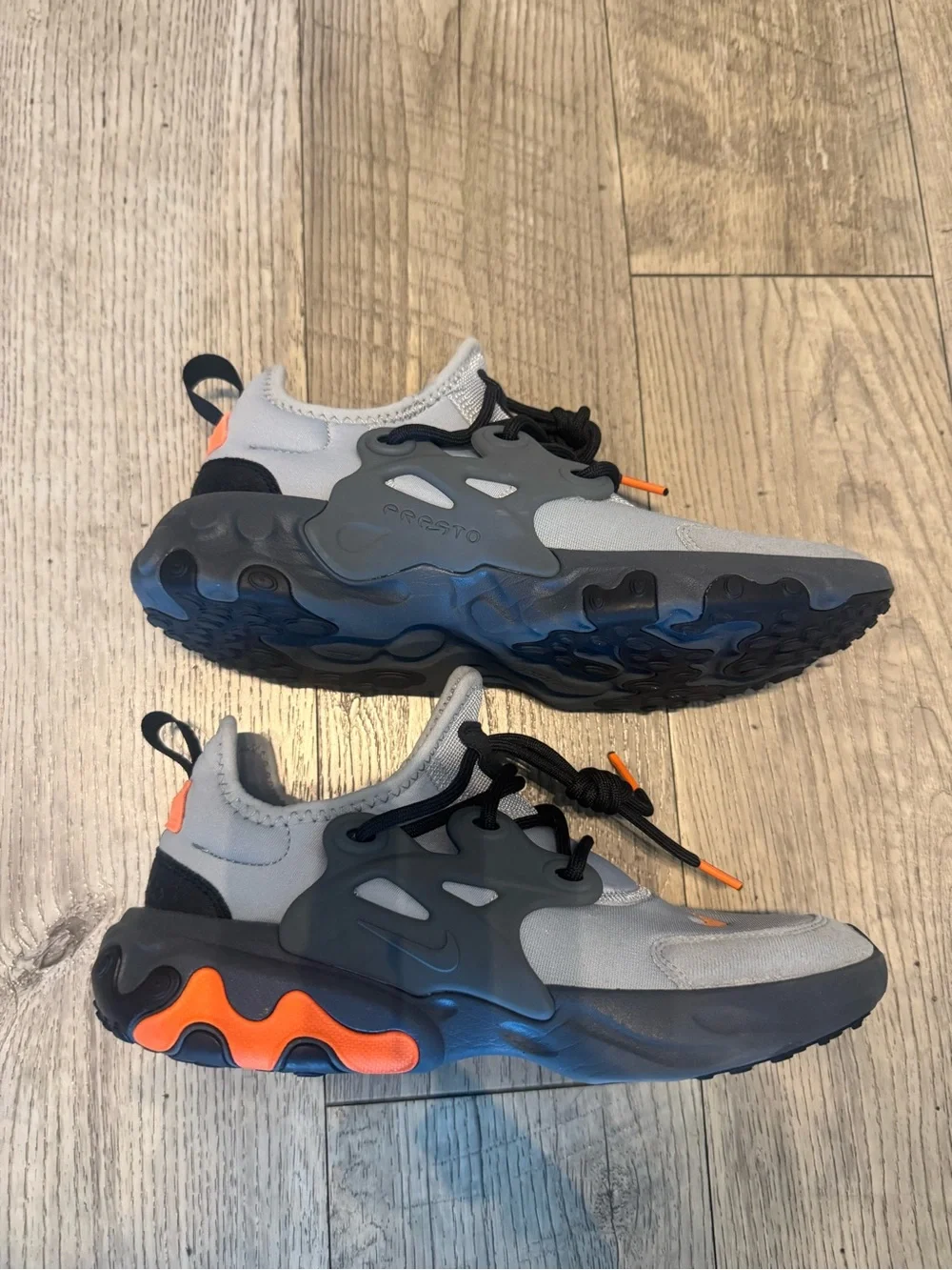 Nike Presto React Sneaker- Grey and Orange